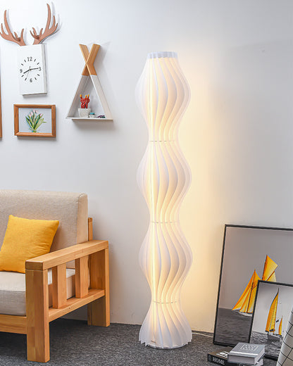 WOMO Wavy Column Floor Lamp with Hue Dimmer-WM7074