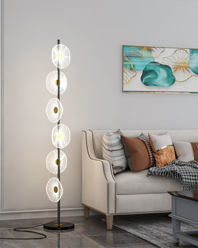 WOMO Multi-light Dimmable Floor Lamp with Remote-WM7075