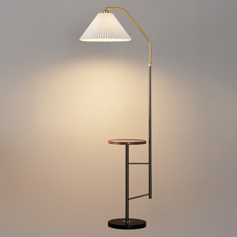 WOMO Pleated Floor Lamp with Tray-WM7079