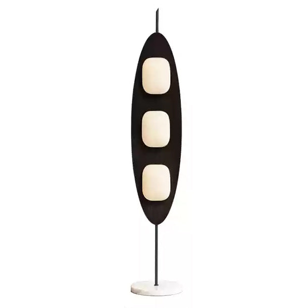 WOMO Modern Wood Oval Floor Lamp-WM7080