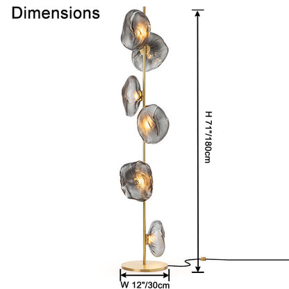 WOMO Blown Glass Floor Lamp-WM7082