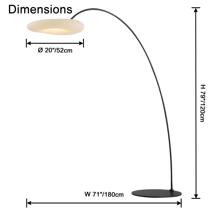 WOMO Cloud Arc Floor Lamp-WM7084