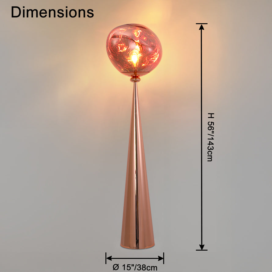 WOMO Lava Globe Floor Lamp-WM7085