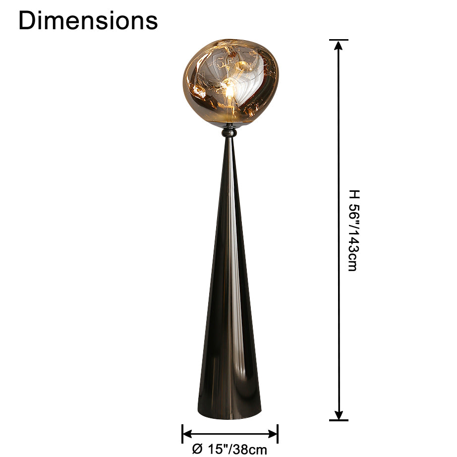 WOMO Lava Globe Floor Lamp-WM7085