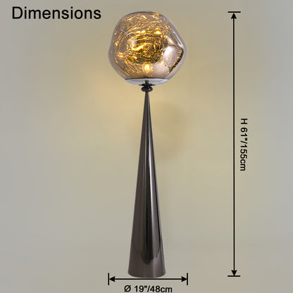 WOMO Lava Globe Floor Lamp-WM7085