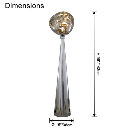 WOMO Lava Globe Floor Lamp-WM7085