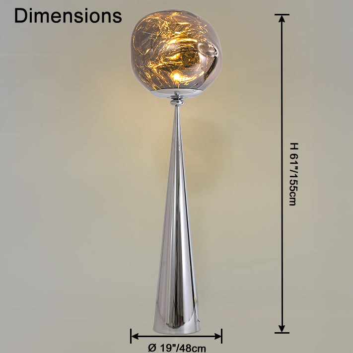 WOMO Lava Globe Floor Lamp-WM7085