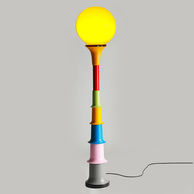 WOMO Colorful Globe Floor Lamp-WM7087