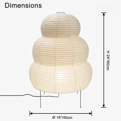 WOMO Lantern Fabric Floor Lamp-WM7091