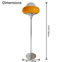 WOMO Torchiere Orange Floor Lamp-WM7092