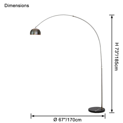 WOMO Arc Dome Tall Floor Lamp-WM7099