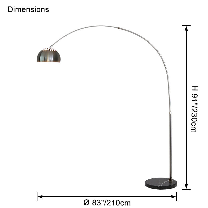 WOMO Arc Dome Tall Floor Lamp-WM7099