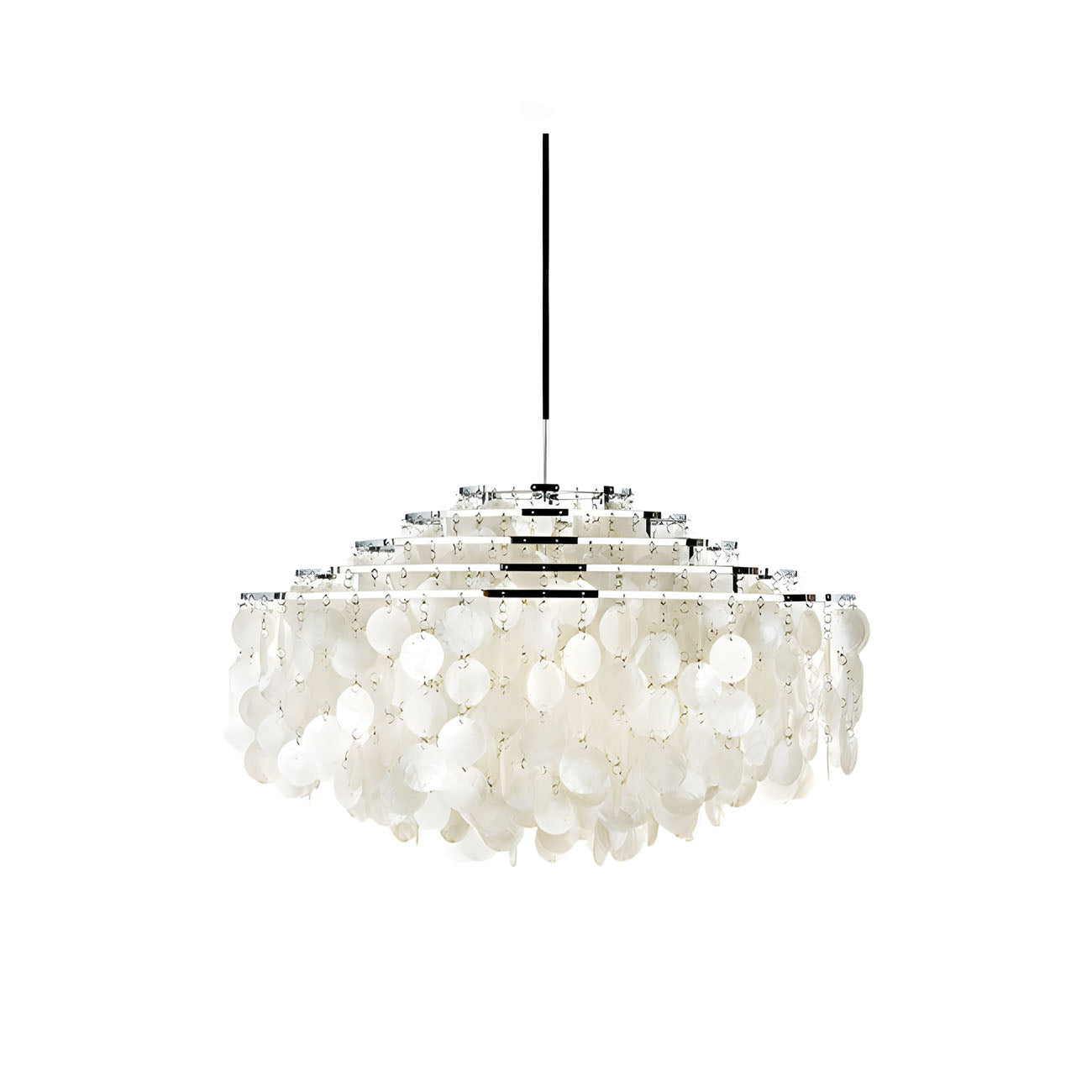 WOMO Art Deco Seashell Cone Chandelier-WM3223