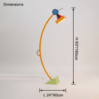 WOMO Multicolour Arc Floor Lamp-WM7104
