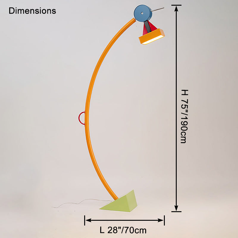 WOMO Multicolour Arc Floor Lamp-WM7104