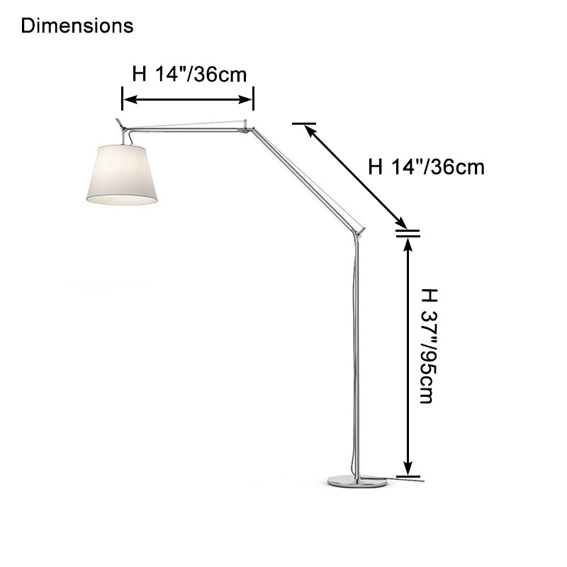 WOMO Articulating Floor Lamp-WM7105