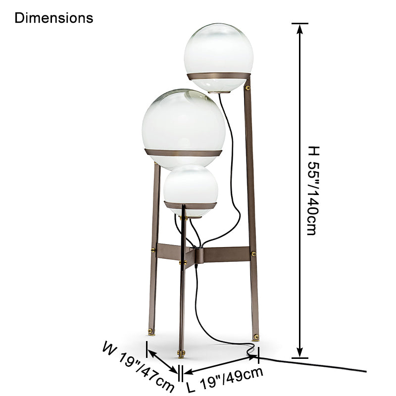 WOMO Glass Bubble Floor Lamp-WM7106