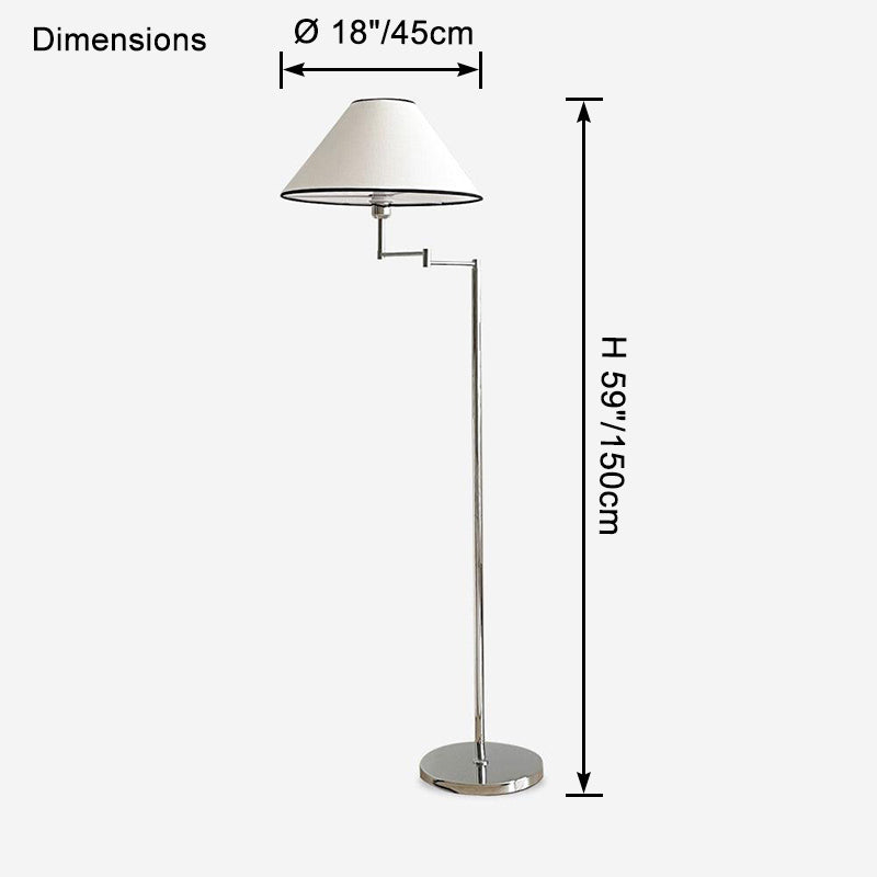 WOMO Cone Swing Arm Floor Lamp-WM7109