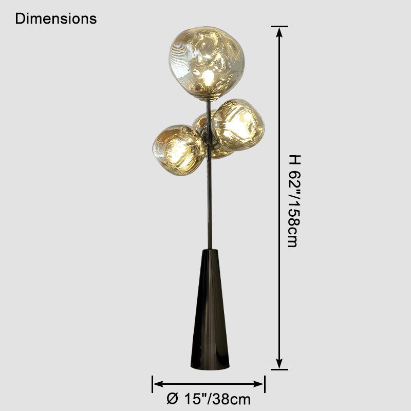 WOMO Multi Light Melt Lava Floor Lamp-WM7114