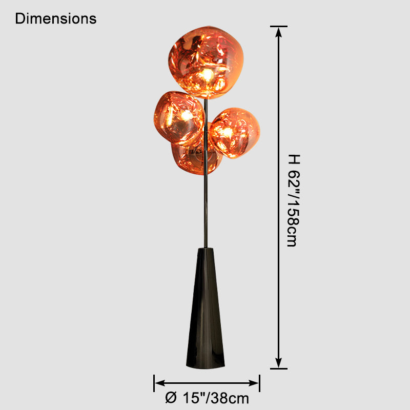 WOMO Multi Light Melt Lava Floor Lamp-WM7114