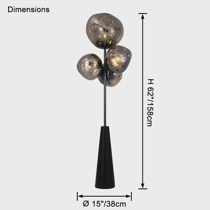 WOMO Multi Light Melt Lava Floor Lamp-WM7114