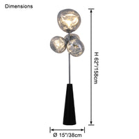 WOMO Multi Light Melt Lava Floor Lamp-WM7114
