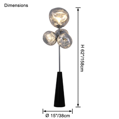 WOMO Multi Light Melt Lava Floor Lamp-WM7114