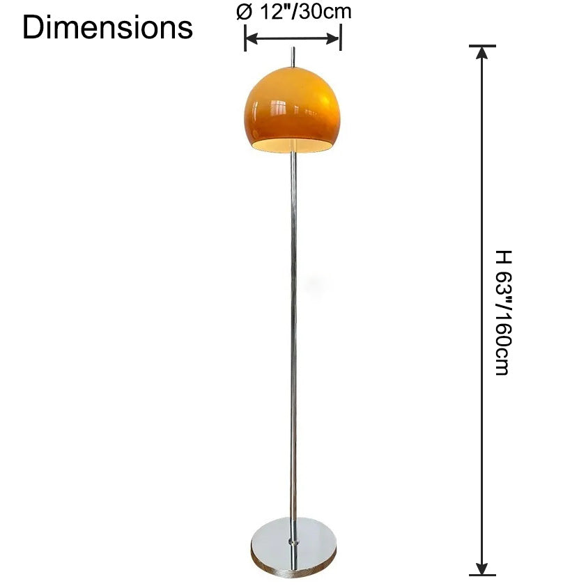 WOMO Glass Dome Floor Lamp-WM7120