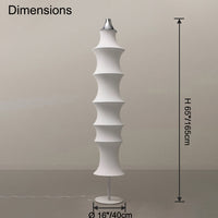 WOMO Column Silk Floor Lamp-WM7125