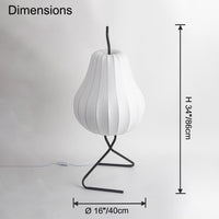 WOMO Pear Lantern Silk Floor Lamp-WM7126
