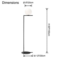 WOMO Glass Globe Floor Lamp-WM7128