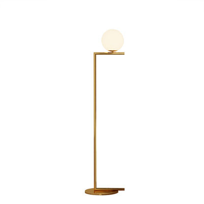 WOMO Glass Globe Floor Lamp-WM7128