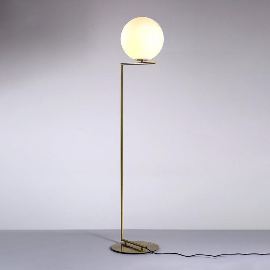 WOMO Glass Globe Floor Lamp-WM7128