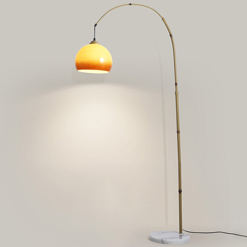 WOMO Hanging Bamboo Arc Floor Lamp-WM7133