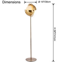 WOMO Glass Globe Floor Lamp-WM7134