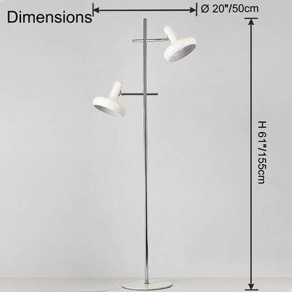 WOMO Adjustable 2 light Floor Lamp-WM7135