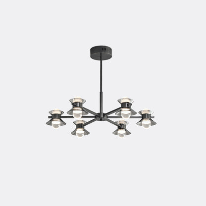 WOMO 6/8/10 Light Black Brass Chandelier-WM2226