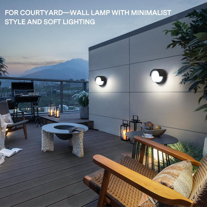 WOMO Round Outdoor Wall Light-WM9144