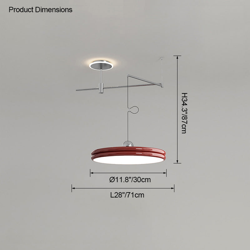 WOMO Disc Offset Pendant Light-WM2251