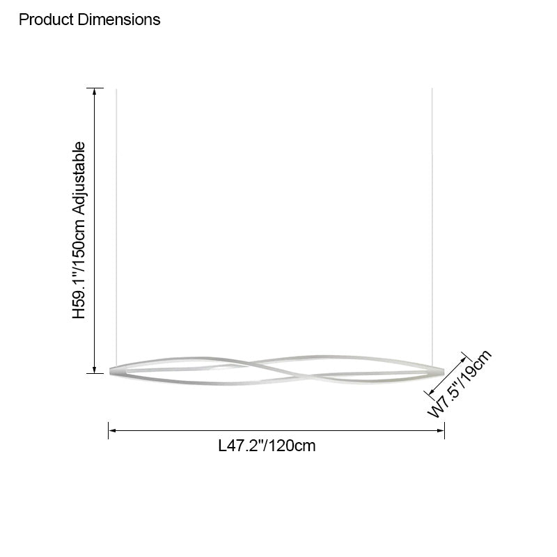 WOMO Helix Horizontal/Vertical Chandelier-WM2245