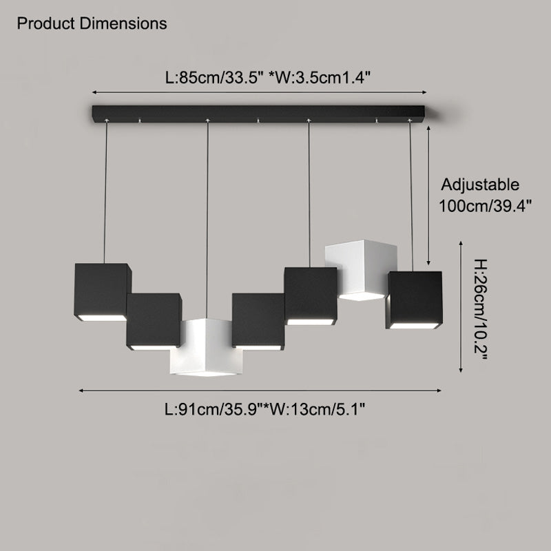 WOMO Cube Linear Pendant Light-WM2013