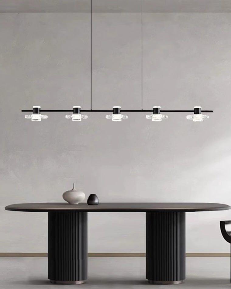 WOMO Black Linear Chandelier-WM2222