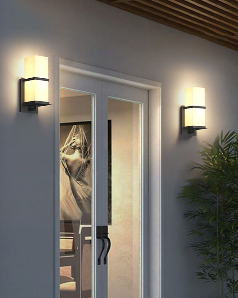 WOMO Outdoor Craftsman Glass Wall Sconce-WM9067