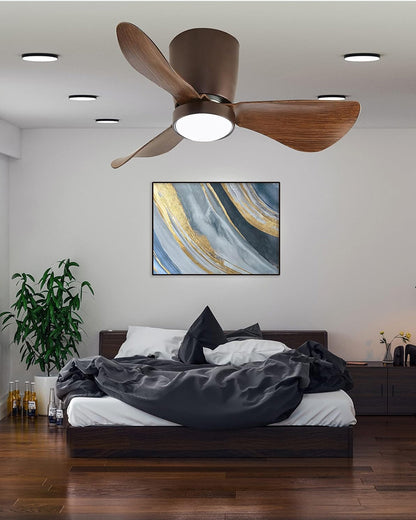 WOMO Low Profile Ceiling Fan Lamp-WM5056