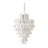 WOMO Mid Century Modern Glass Flower Petal Chandelier-WM3224