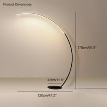 WOMO Crescent Arc LED Floor Lamp-WM7001