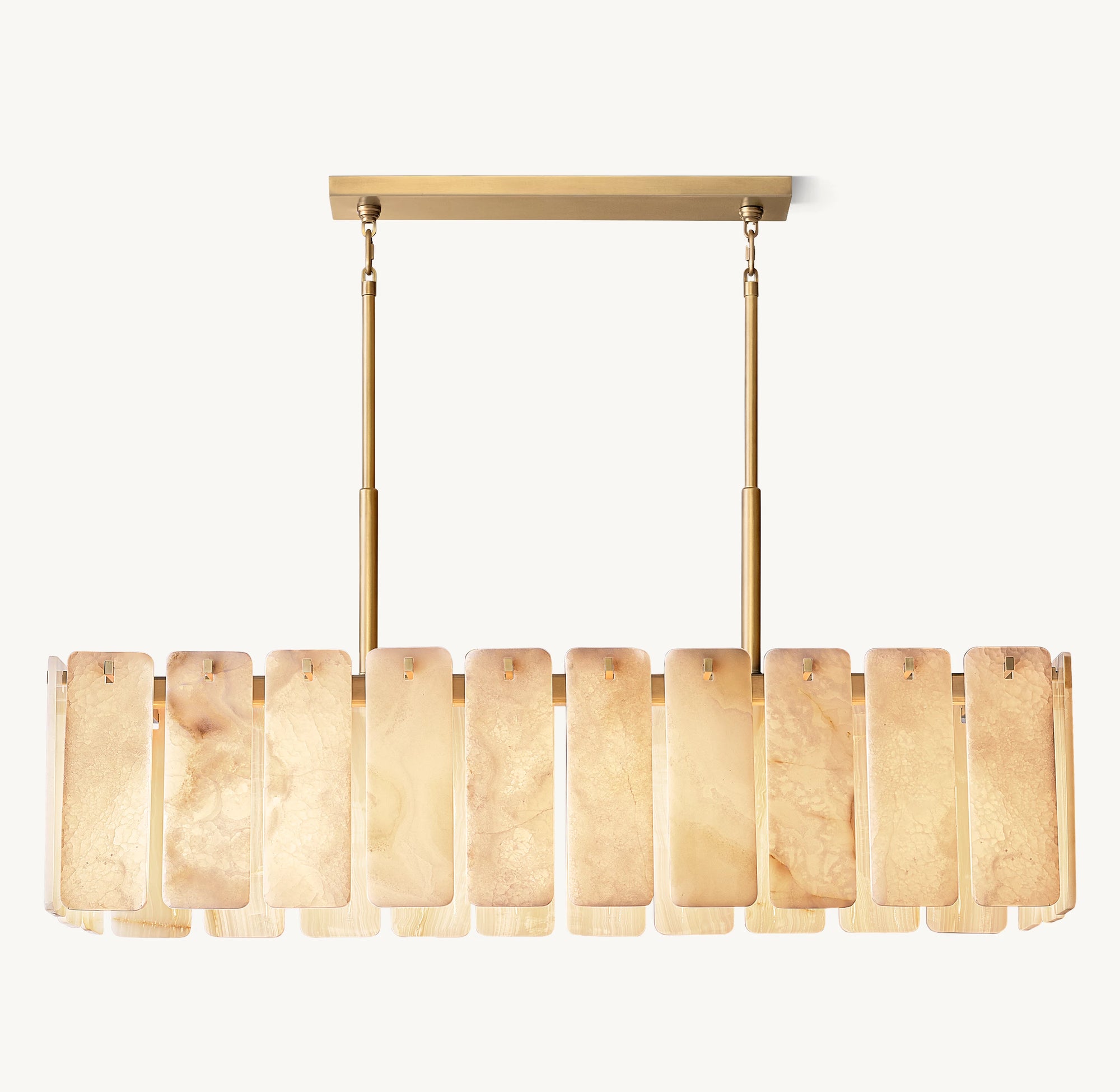 WOMO Alabaster Rectangular Chandelier - Calamette