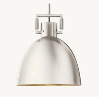 WOMO Metal Dome Pendant Light - Machinist