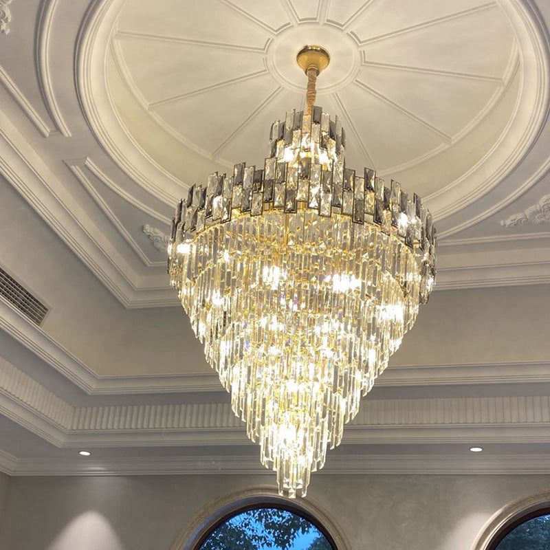 WOMO Massive Tiered Crystal Chandelier-WM2380