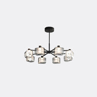 WOMO Hollow Rectangular Glass Chandelier-WM2223